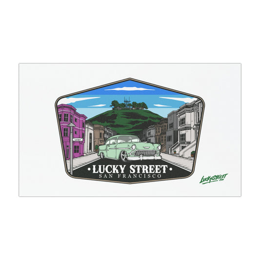 Lucky Street San Francisco Car Magnet